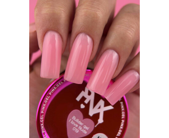 Зображення 2 Моделюючий гель Pinx Builder Gel I Love Nude 019, 30 мл, Об'єм (мл, г): 30, Колір: 019