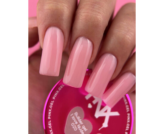 Зображення 2 Моделюючий гель Pinx Builder Gel I Love Nude 020, 30 мл, Об'єм (мл, г): 30, Колір: 020