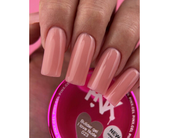 Зображення 2 Моделюючий гель Pinx Builder Gel I Love Nude 023, 30 мл, Об'єм (мл, г): 30, Колір: 023