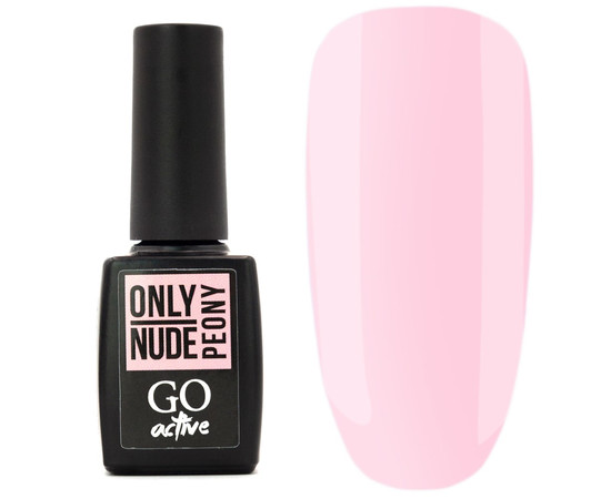 Изображение  Гель-лак GO Active Only Nude 10 мл № 04 Peony, бледно-розовый пион, Объем (мл, г): 10, Цвет: 004