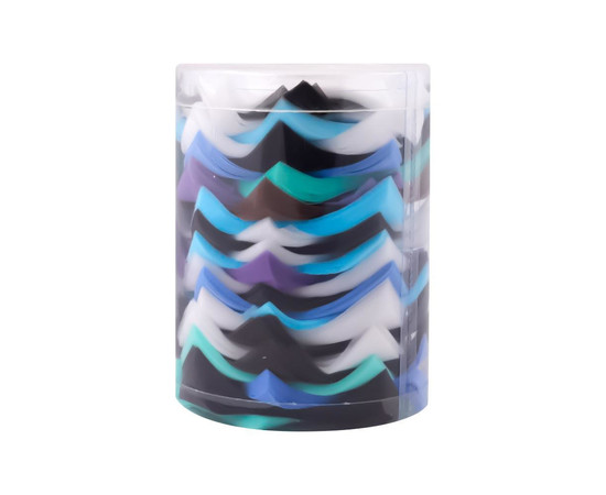 Зображення  Серветки безворсові 6х6 см Doily (800 шт в тубусі) зі спанбонду 25 г/м2 різнокольорові