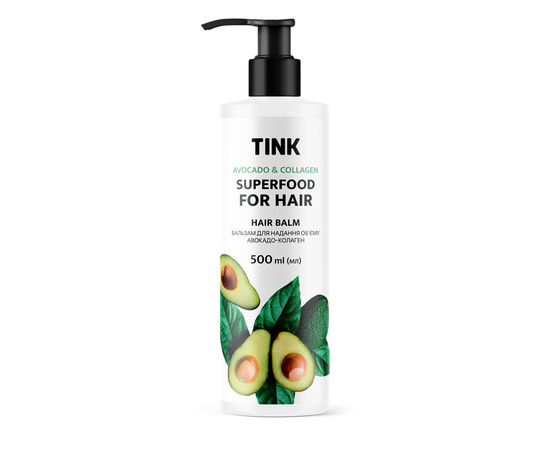 Изображение  Бальзам для придания объема Авокадо-Коллаген Tink 500 мл