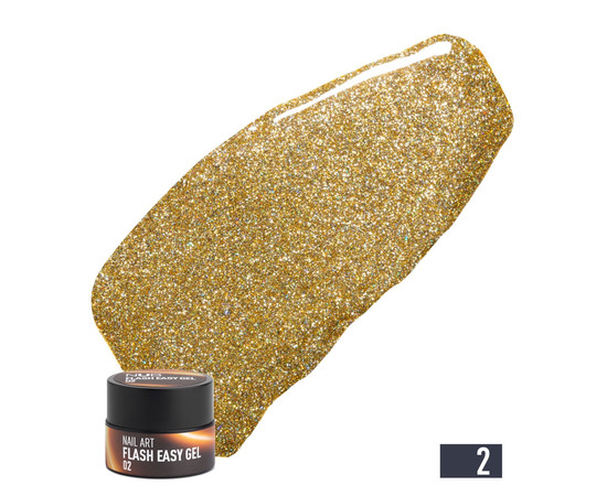 Изображение  Гель паутинка светоотражающий NUB Flash Easy Gel 5 г, № 02, Объем (мл, г): 5, Цвет: 002