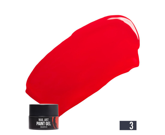 Зображення  Гель-фарба для нігтів NUB Paint Gel 5 г, № 03, Об'єм (мл, г): 5, Колір: 003