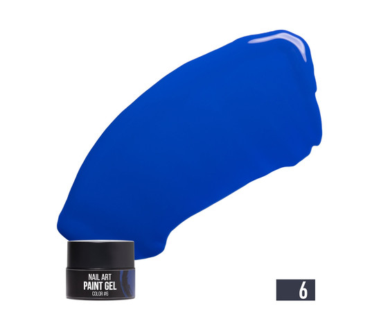 Зображення  Гель-фарба для нігтів NUB Paint Gel 5 г, № 06, Об'єм (мл, г): 5, Колір: 006