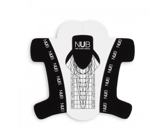 Зображення  Форми для нарощування нігтів NUB Nail Enhancement Forms, універсальні, прозорі, 300 шт