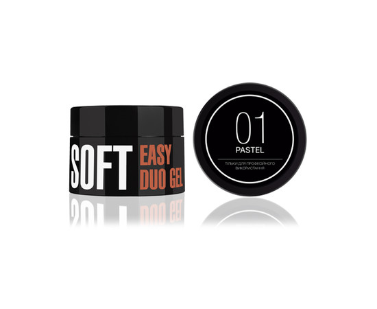 Зображення 2 Kodi Easy Duo Gel Soft "Pastel" 01 (акрил-гель), 35 г, Об'єм (мл, г): 35, Колір: 001