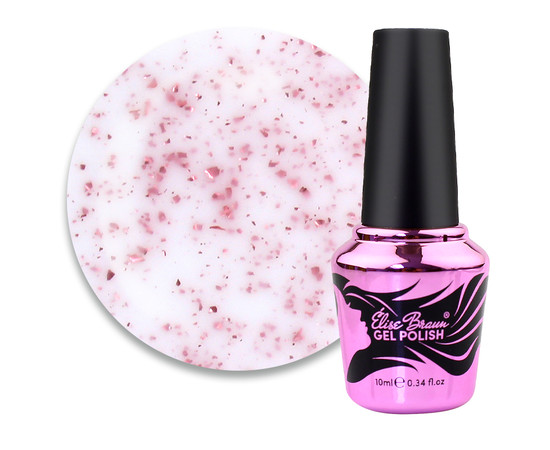 Зображення  База для гель-лаку Elise Braun Flakes Base 10 мл №1, Об'єм (мл, г): 10, Колір: 001