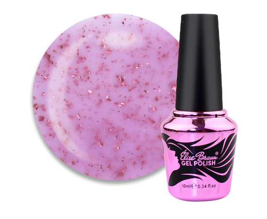 Зображення  База для гель-лаку Elise Braun Flakes Base 10 мл № 2, Об'єм (мл, г): 10, Колір: 002