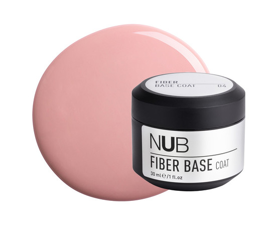 Изображение  База для гель-лака с волокнами NUB Fiber Base Coat 30 мл, № 004, Объем (мл, г): 30, Цвет: 004
