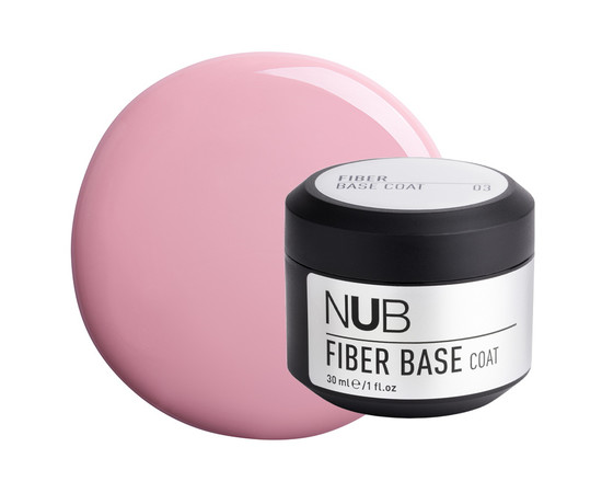 Изображение  База для гель-лака с волокнами NUB Fiber Base Coat 30 мл, № 003, Объем (мл, г): 30, Цвет: 003