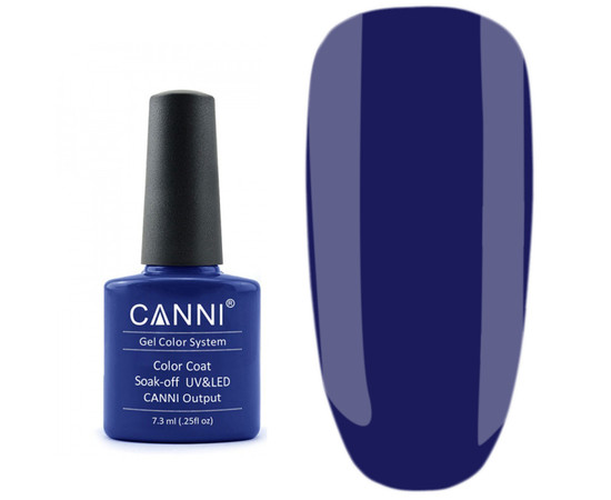 Зображення 2 Гель-лак для нігтів CANNI 7.3 мл № 021 опівнічно-синій, Об'єм (мл, г): 7.3, Колір: 21