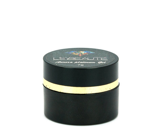 Зображення 3 Гліттер - гель для дизайну нігтів Lilly Beaute Aurora Platinum Gel 7 г — № 006