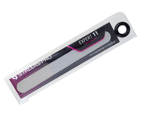 Зображення 2 Лазерна пилка для нігтів Staleks EXPERT 11, 165 мм, широка пряма з ручкою FE-11-165