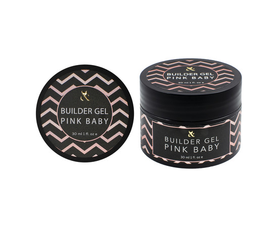 Зображення 3 Моделюючий гель для нігтів F.O.X Builder Gel Pink Baby, 30 мл, Об'єм (мл, г): 30