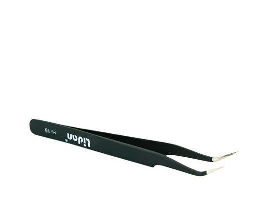 Изображение 2 Пинцет Lidan H - 15 для маникюра и наращивания ресниц