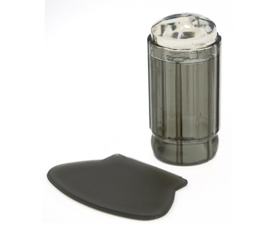 Зображення 2 Силіконовий штамп + скрапер, набір для стемпінга, сірий