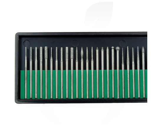 Зображення 5 Фрези алмазні для манікюру і педикюру, набір 30 шт