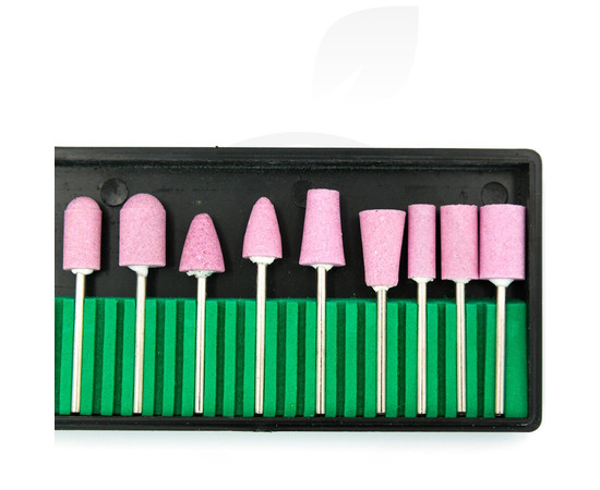 Изображение 3 Фрезы корундовые для маникюра и педикюра, набор 12 шт