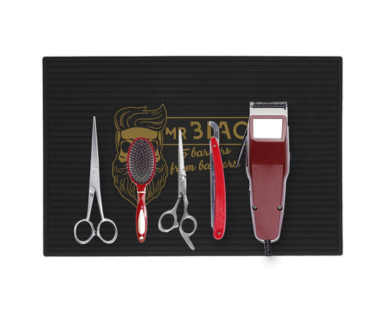 Изображение 2 Коврик резиновый для барбершопа Barber 45х30 см BC-02