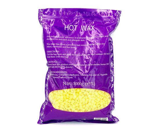 Зображення 2 Плівковий воск 1 кг в гранулах для депіляції Konsung Beauty, Мед