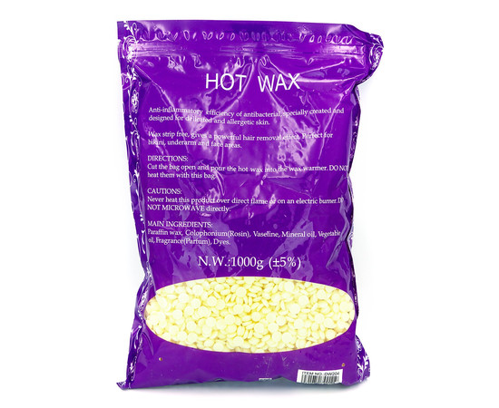 Изображение 2 Пленочный воск 1 кг в гранулах для депиляции Konsung Beauty, Молоко