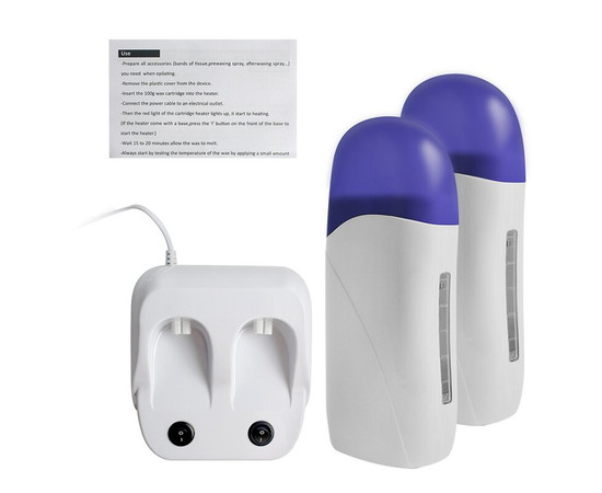 Зображення 5 Воскоплав двохкасетний з базою Depilatory heater потужністю 80 Вт