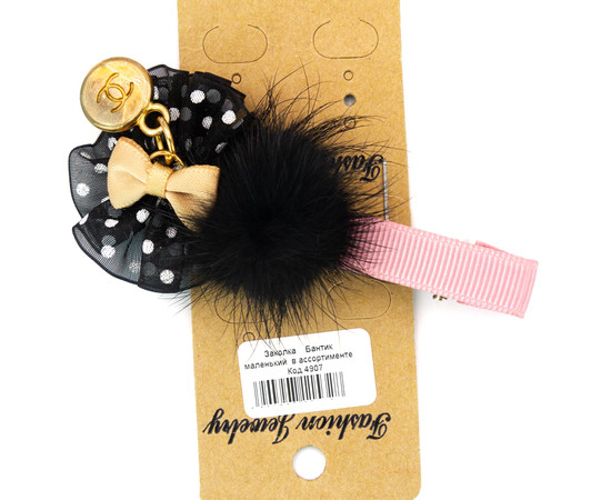 Зображення 4 Дитяча заколка для волосся бантик маленький колір в асортименті