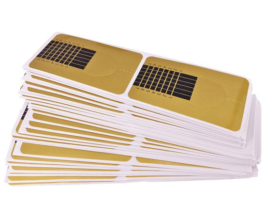 Зображення 2 Форми для нарощування нігтів, вузькі золото в рулоні 500 шт