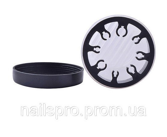 Изображение 4 Стакан для кистей YRE пластиковый с крышкой и держателями