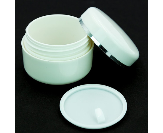 Изображение 3 Баночка косметическая с защитным диском 15 мл, Белая
