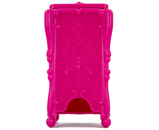 Изображение 2 Контейнер для квадратных безворсовых салфеток и ватных дисков, Малиновый