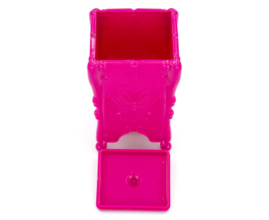 Изображение 3 Контейнер для квадратных безворсовых салфеток и ватных дисков, Малиновый