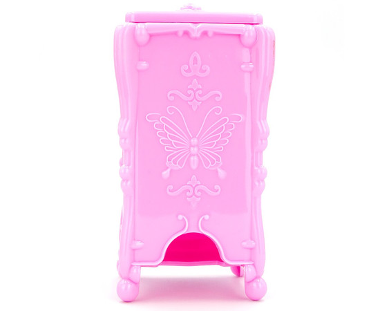 Изображение 2 Контейнер для квадратных безворсовых салфеток и ватных дисков, Розовый