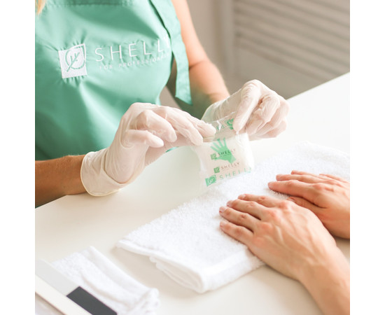 Зображення 5 Рукавички для манікюру з колагеном і кератином Shelly 10 шт по 20 г