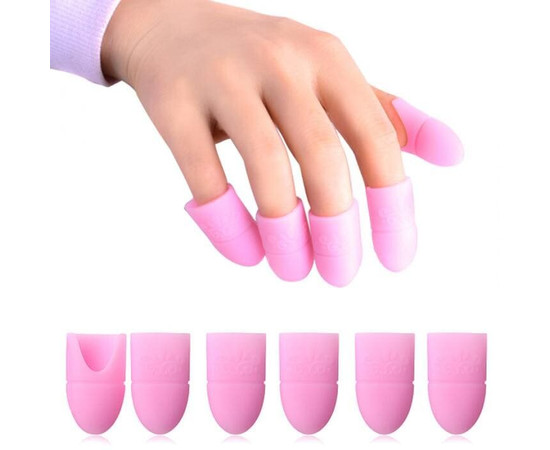 Изображение 2 Силиконовые колпачки для снятия гель лака 5шт