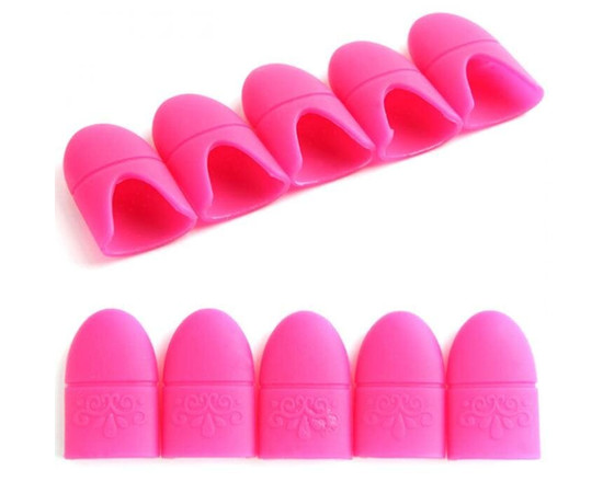 Изображение 3 Силиконовые колпачки для снятия гель лака 5шт