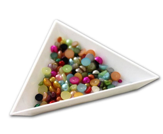 Зображення 3 Трикутник для страз контейнер для сипучих матеріалів для дизайну нігтів