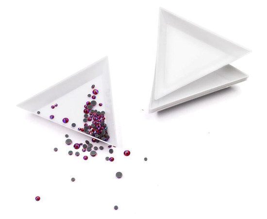 Зображення 2 Трикутник для страз контейнер для сипучих матеріалів для дизайну нігтів