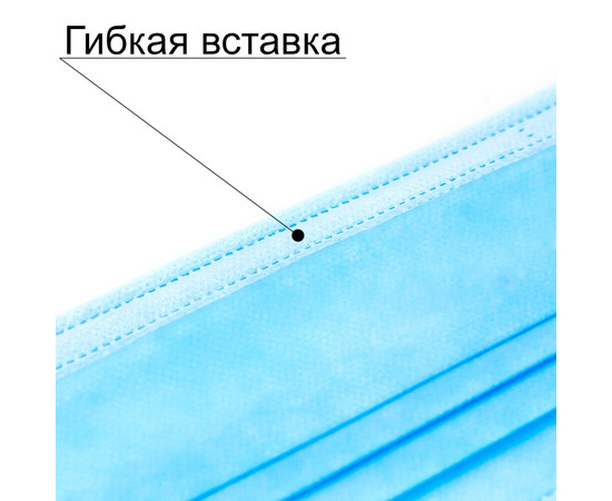 Зображення 5 Маски захистні 50 шт одноразові тришарові в упаковці Unimax Medical