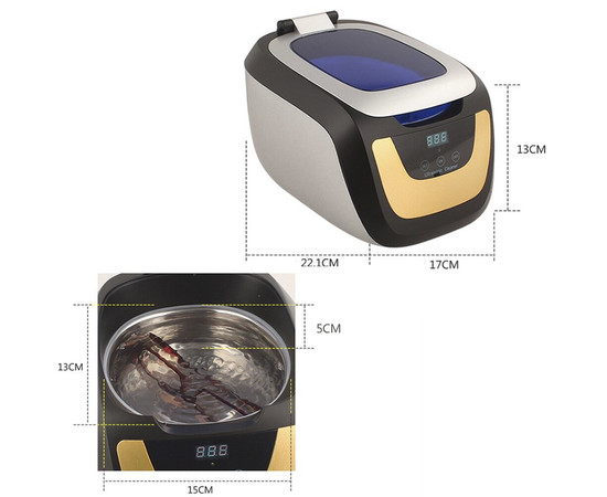 Изображение 7 Ультразвуковая мойка - стерилизатор Jeken CE-5700A 750 мл 50 Вт