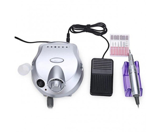 Зображення 5 Фрезер для манікюру Drill pro ZS 601/DM 202 65 Вт 35 000 об, Колір: срібло