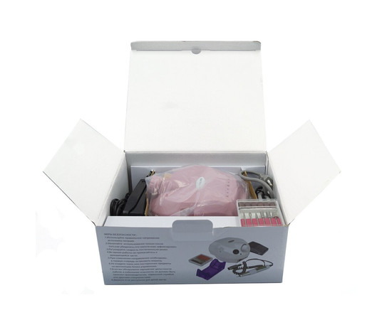 Изображение 8 Фрезер для маникюра Drill pro ZS 601/DM 202 65 Вт 35 000 об, Розовый, Цвет: Розовый