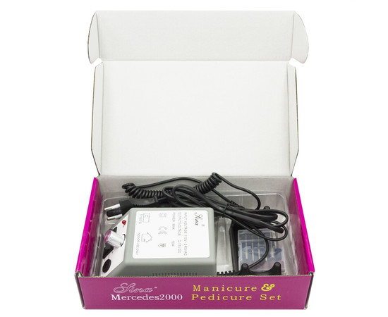 Изображение 8 Фрезер для маникюра Lina Mercedes2000 10 Вт 20 000 об, серый, Цвет: серый