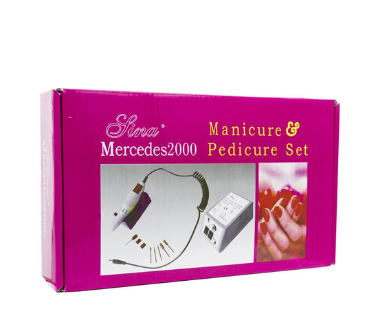 Изображение 9 Фрезер для маникюра Lina Mercedes2000 10 Вт 20 000 об, серый, Цвет: серый