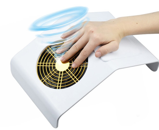 Зображення 3 Потужна настільна манікюрна витяжка на 1 гвинт 40 Вт, біла