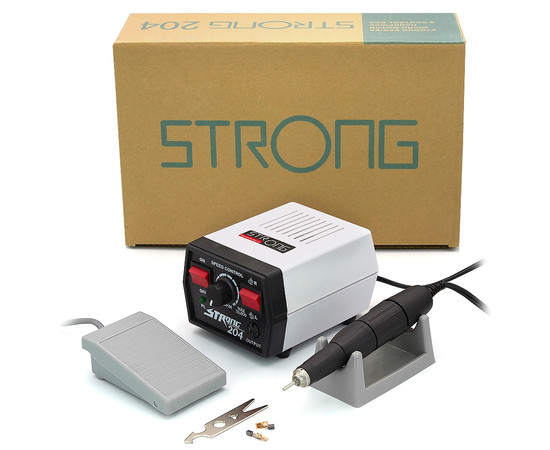 Изображение 3 Фрезер для маникюра Strong 204 65 Вт 35 000 об, ручка 102L