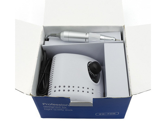 Зображення 4 Фрезер для манікюру BUCOS PRO ZS-705 65Вт/35 000 об, Білий, Колір: білий