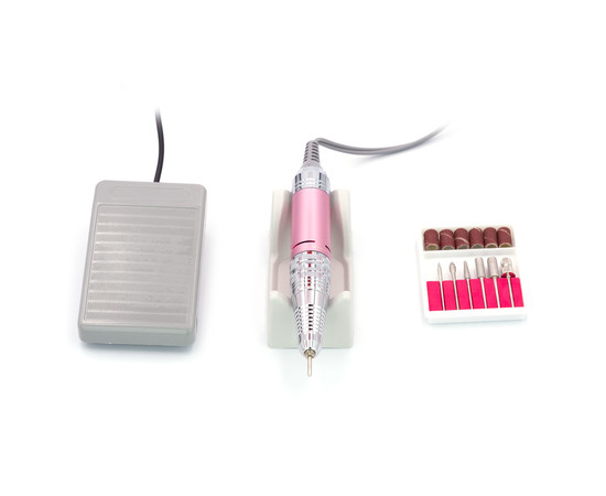 Зображення 2 Фрезер для манікюру Drill pro ZS 606 65 Вт 35 000 об, Рожевий, Колір: Рожевий