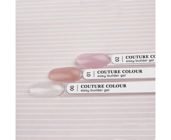 Изображение 2 Быстрый билдер-гель Couture Colour Easy Builder Gel EBG 01, бежево-молочный, 15 мл, Объем (мл, г): 15, Цвет: 01